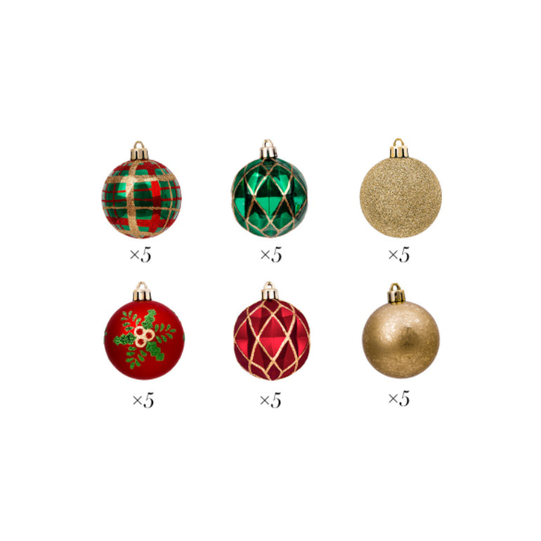 Boules de Noël – Incassables, 60 mm