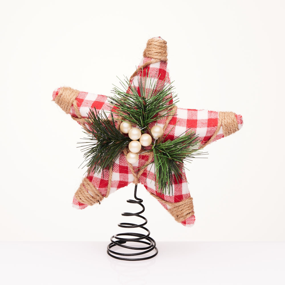 Étoile de Cime de Sapin de Noël – 25 cm