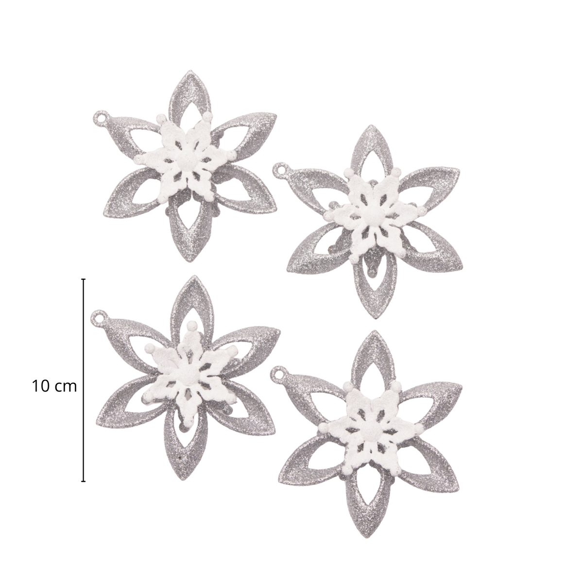 Hanging Star Ornament – Glitter, 10cm