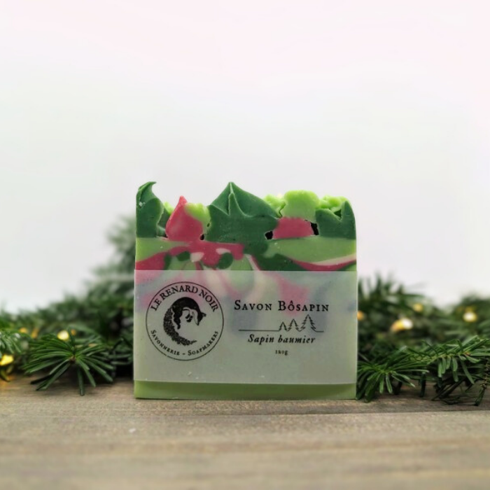 Savon Fragrance Sapin Baumier – Le Renard Noir, 120 g